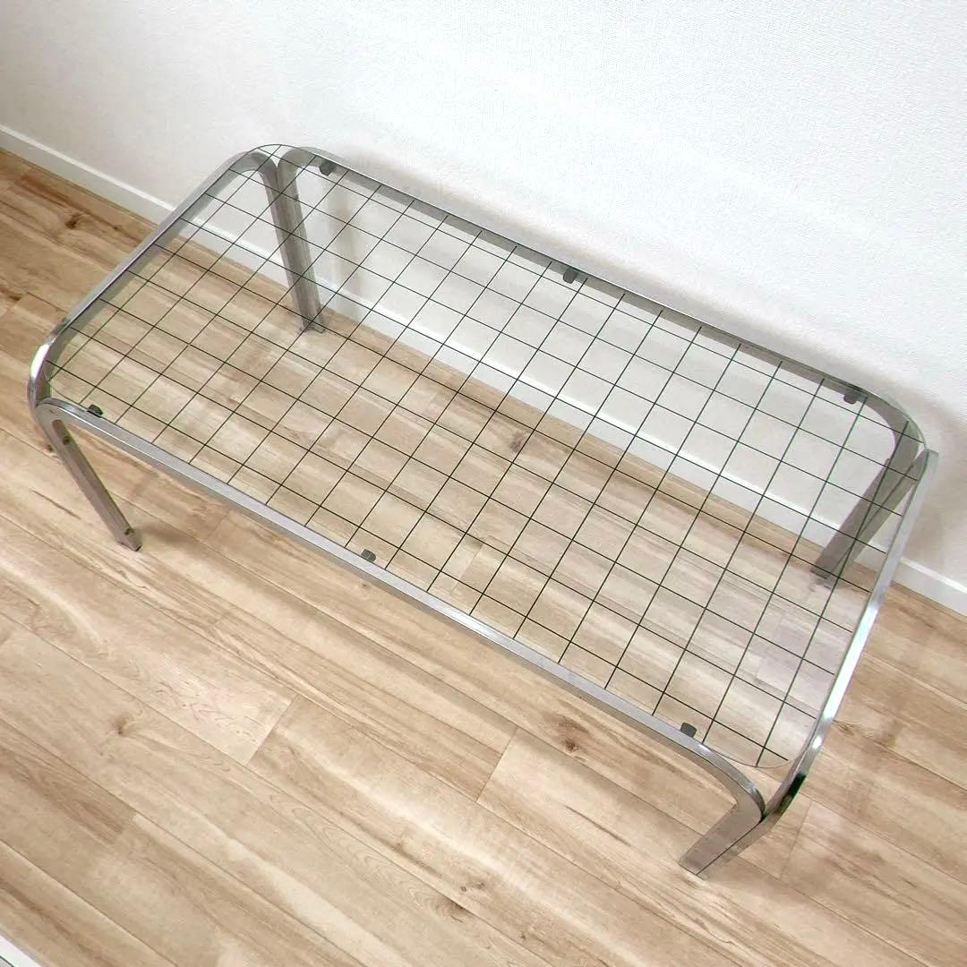 アイアンフレーム グリッド コーヒーテーブル ローテーブル 机