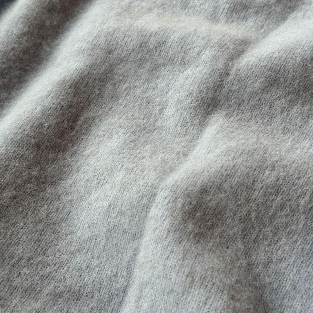 24AW SLOBE IENA フォックスウールカシミヤプルオーバー ブルー