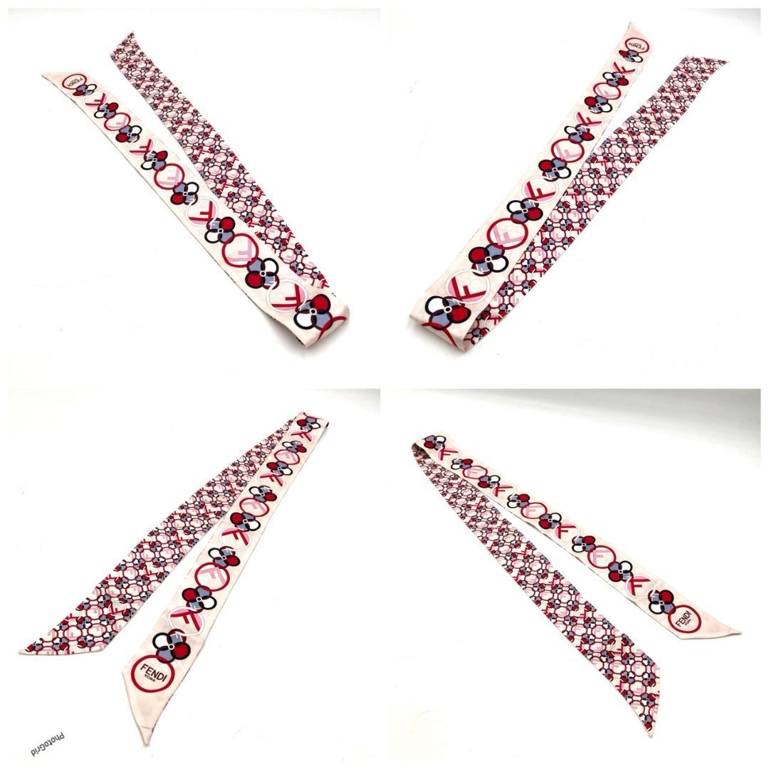 FENDI フェンディ　ラッピー　WRAPPY 　シルクスカーフ　バンドー　③