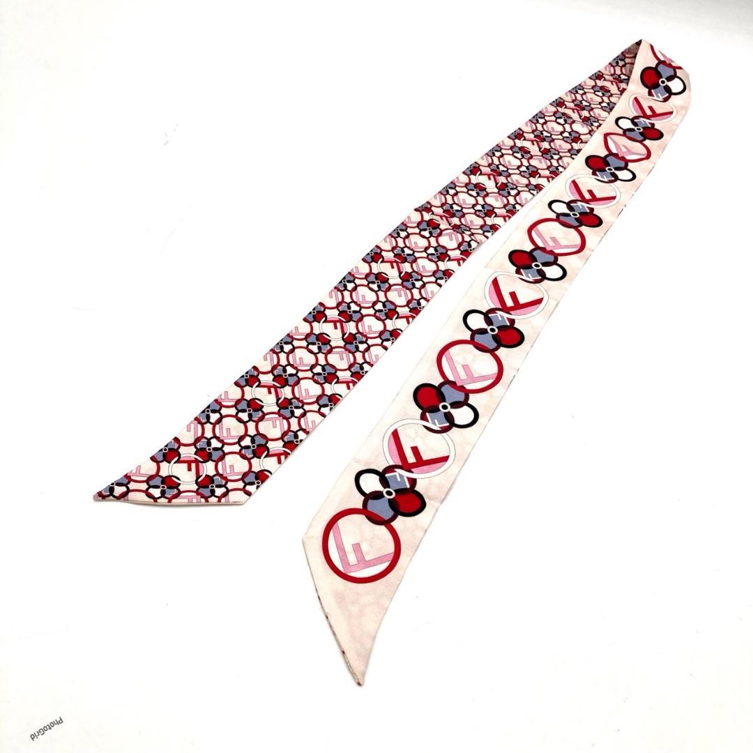FENDI フェンディ　ラッピー　WRAPPY 　シルクスカーフ　バンドー　③