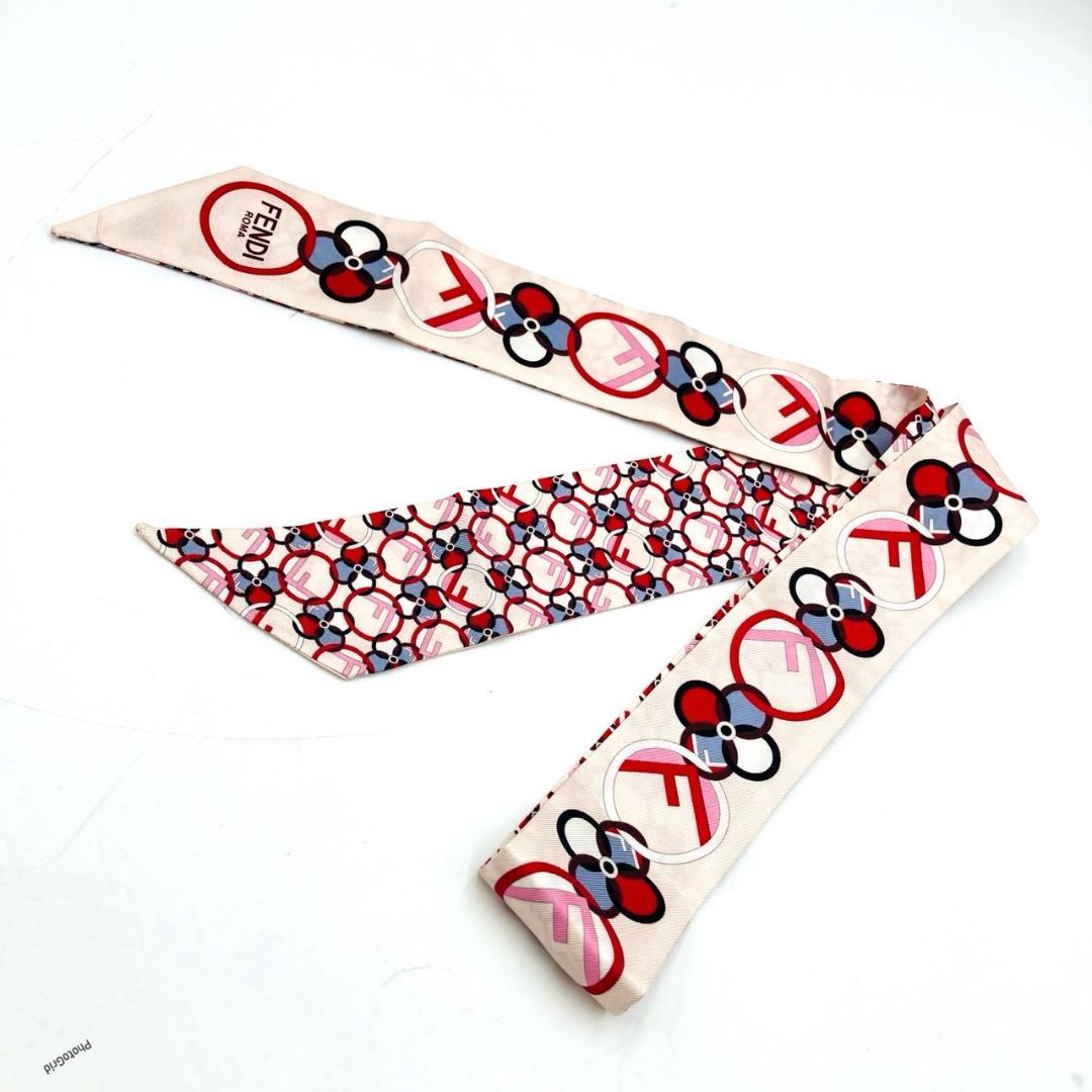 FENDI フェンディ　ラッピー　WRAPPY 　シルクスカーフ　バンドー　③