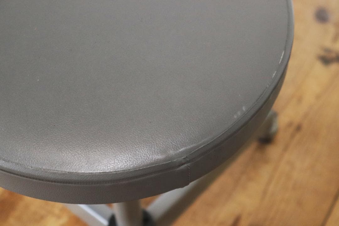 レトロ キャスタースツール 丸椅子 回転 昇降 学校 合皮 オフィス A