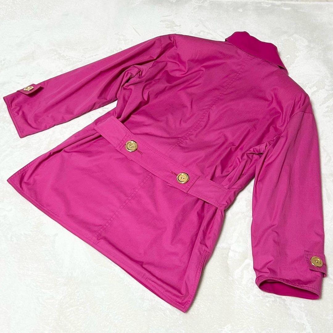 ミスディオール　ショートトレンチコート　ダブル　金ボタン　ピンク　ジャケット