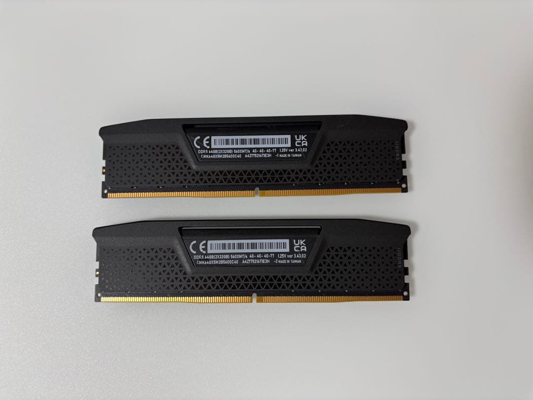 メモリー corsair ddr5 64gb 5200