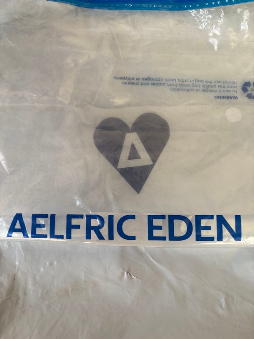 AELFRIC EDEN ストライプパンツ ブラック