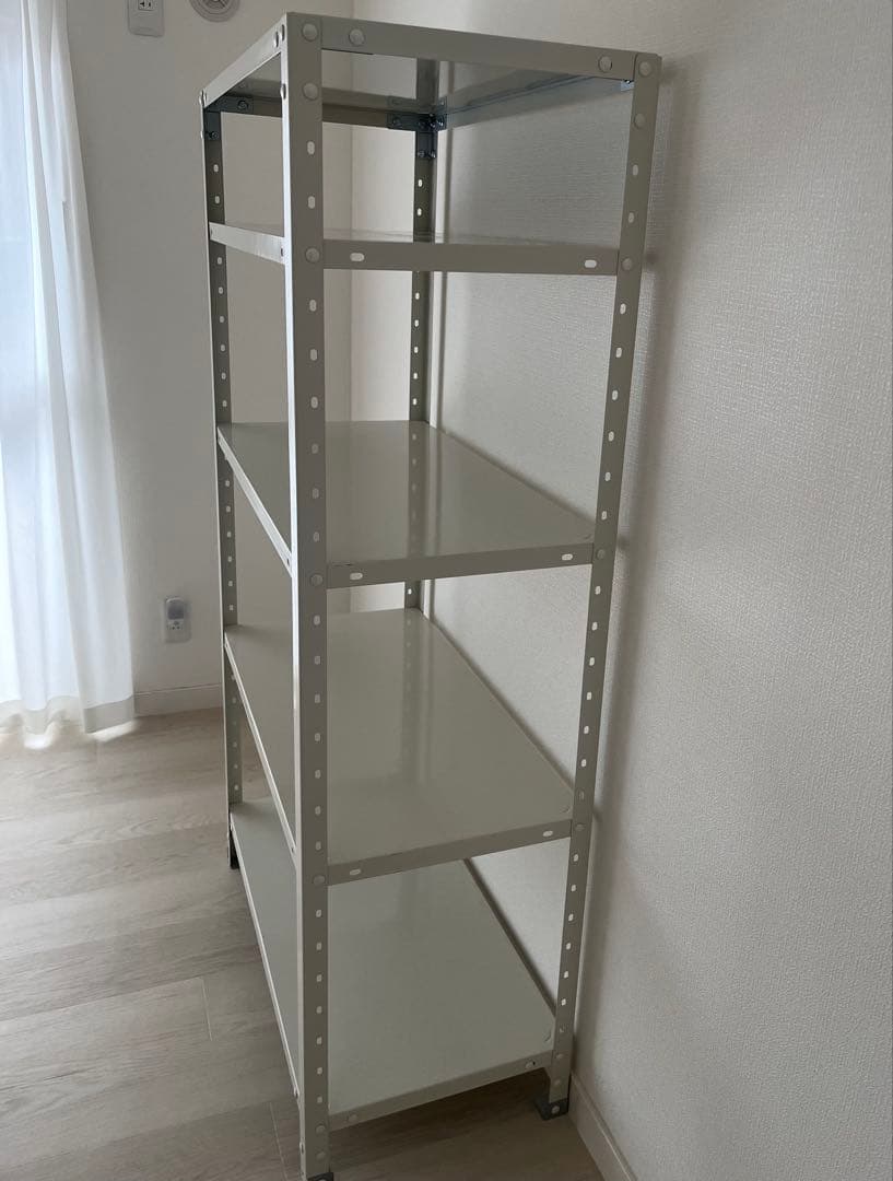 キタジマ スマートラック NSTR-556 80×40×150 5段 ホワイト