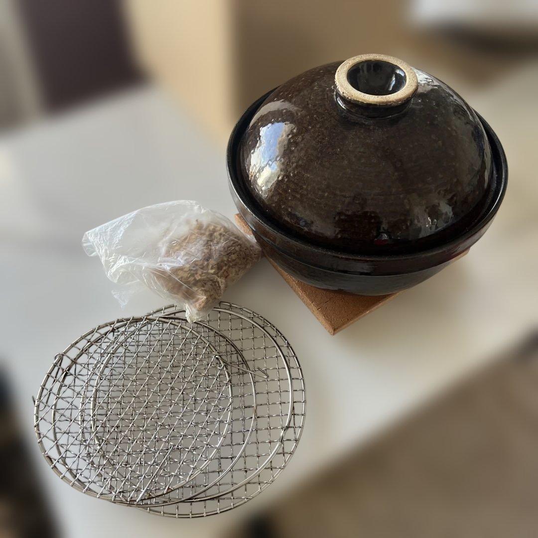 いぶしぎん 大 2.4L(約2400ml )・約26cm 長谷園 燻製器 土鍋