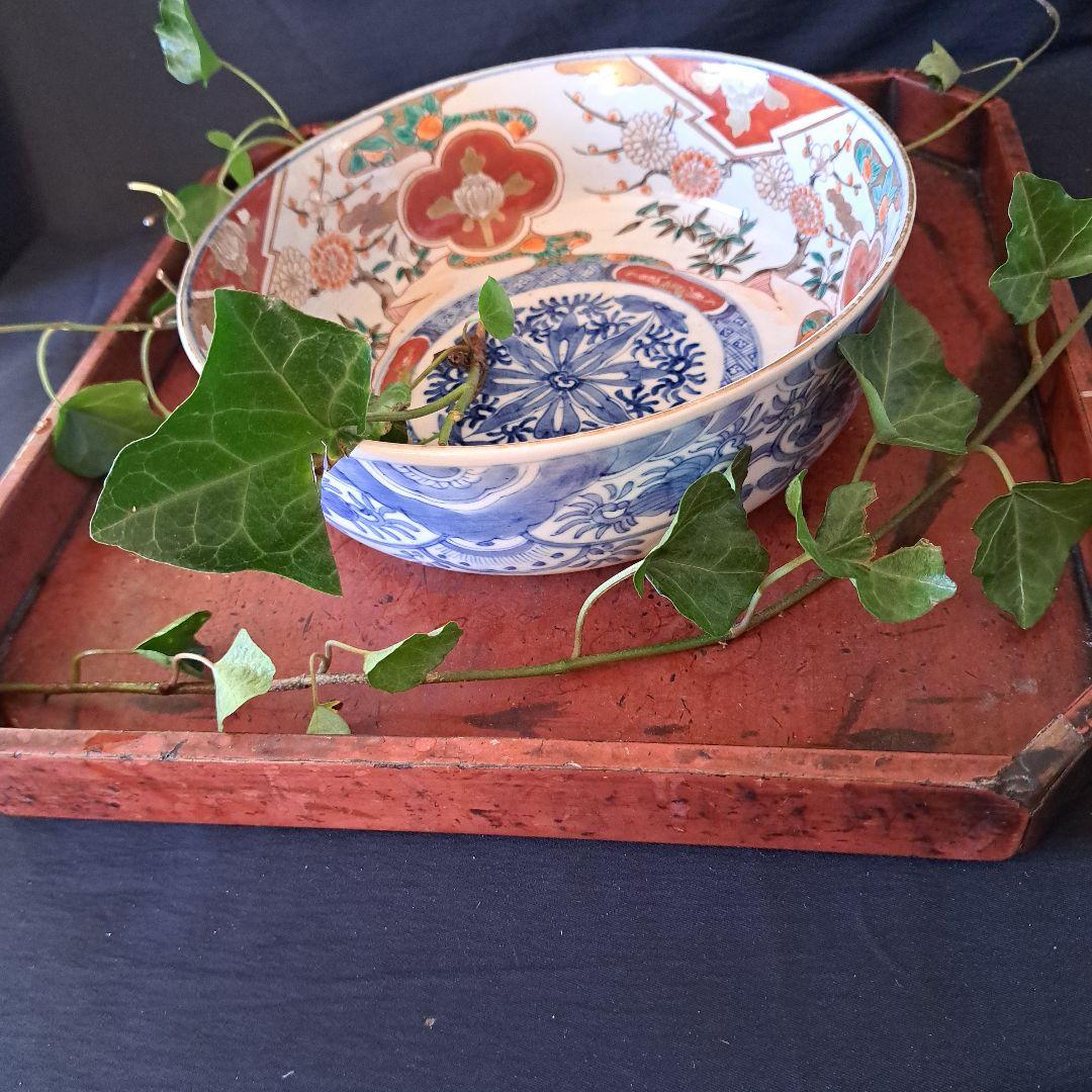 「BIG-SIZE ボウル」 (直径26cm .22cm)2客セット 骨董