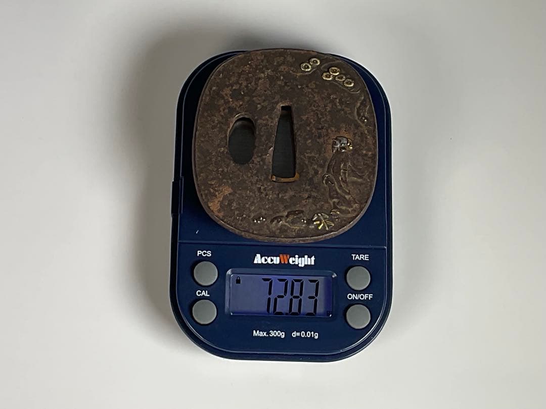 ③ 鉄鍔　短刀鍔　花鳥　人物　金銀象嵌　計４点　武具　刀剣　江戸期