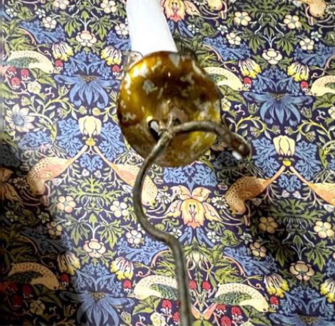 [希少]フランスアンティーク・ゆらゆら揺れるクルミの振り子キャンドル1点/NO2