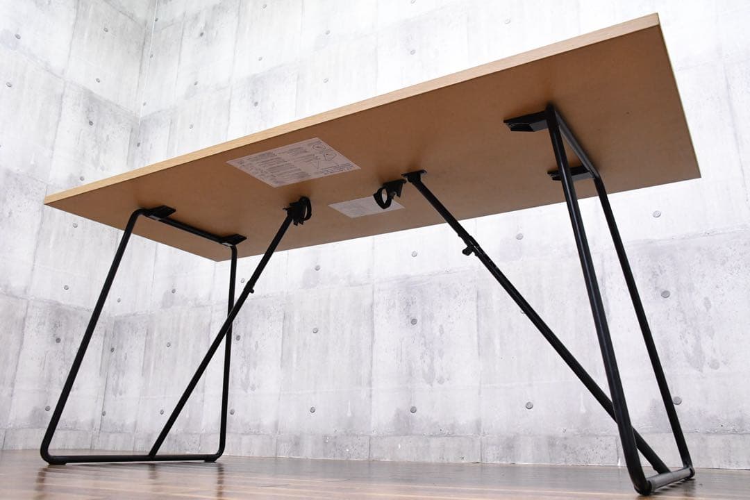 EGC68 無印良品 MUJI 折りたたみテーブル 幅160cm オーク材