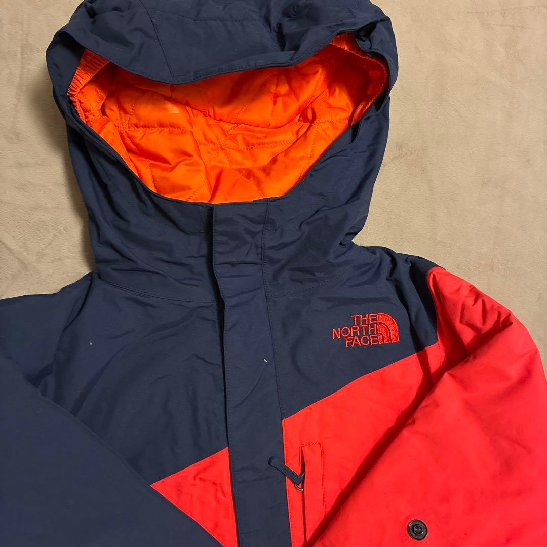 THE NORTH FACE キッズ/スキージャケ/ネイビー/オレンジ/グレー