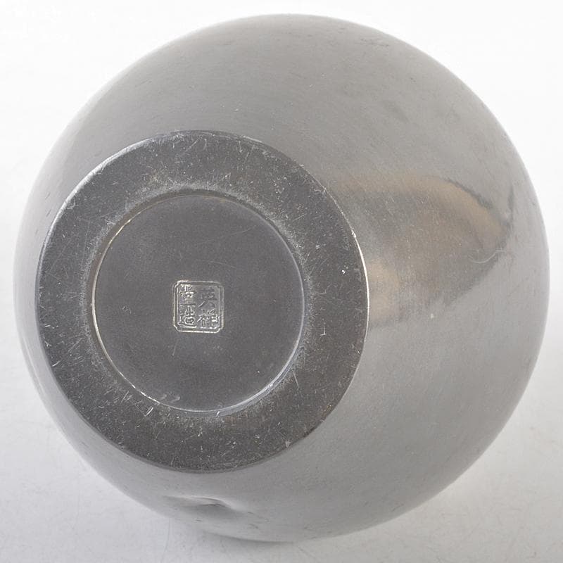 煎茶道具　英祥堂造　古錫　茶壷　茶心壷　約749g　Y　R6145