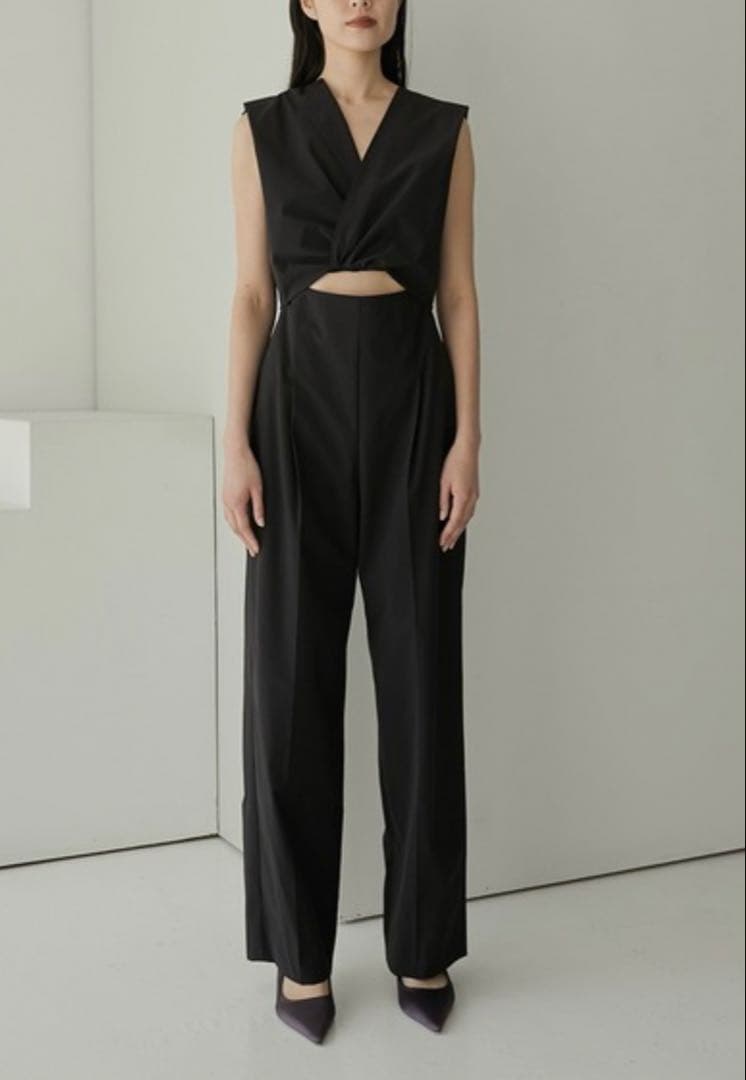 サロペット・オーバーオール・オールインワン LECIELBLEU Front Twist Jumpsuit