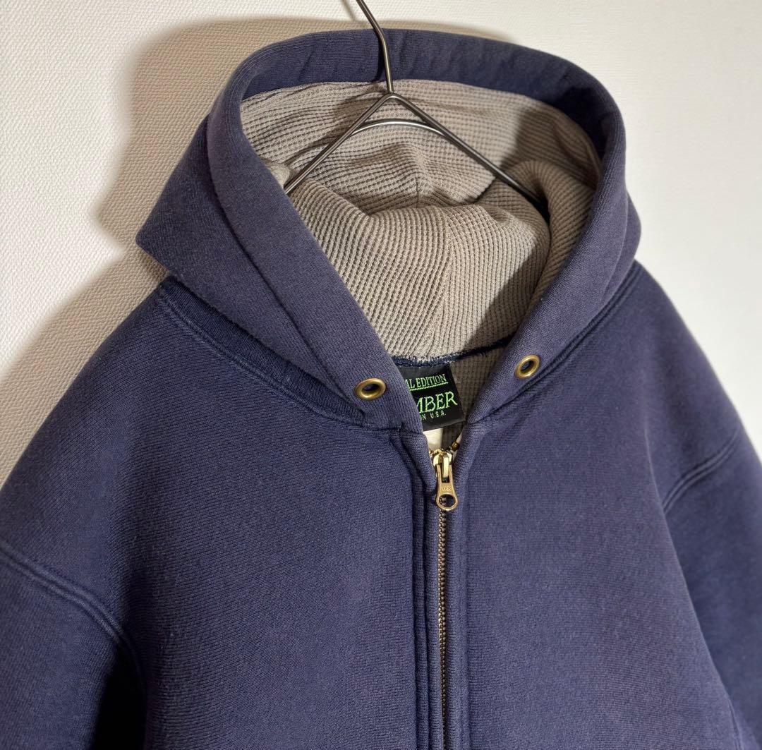 CAMBERキャンバー　USA製 ダブルフェイス裏サーマル　ジップアップパーカー