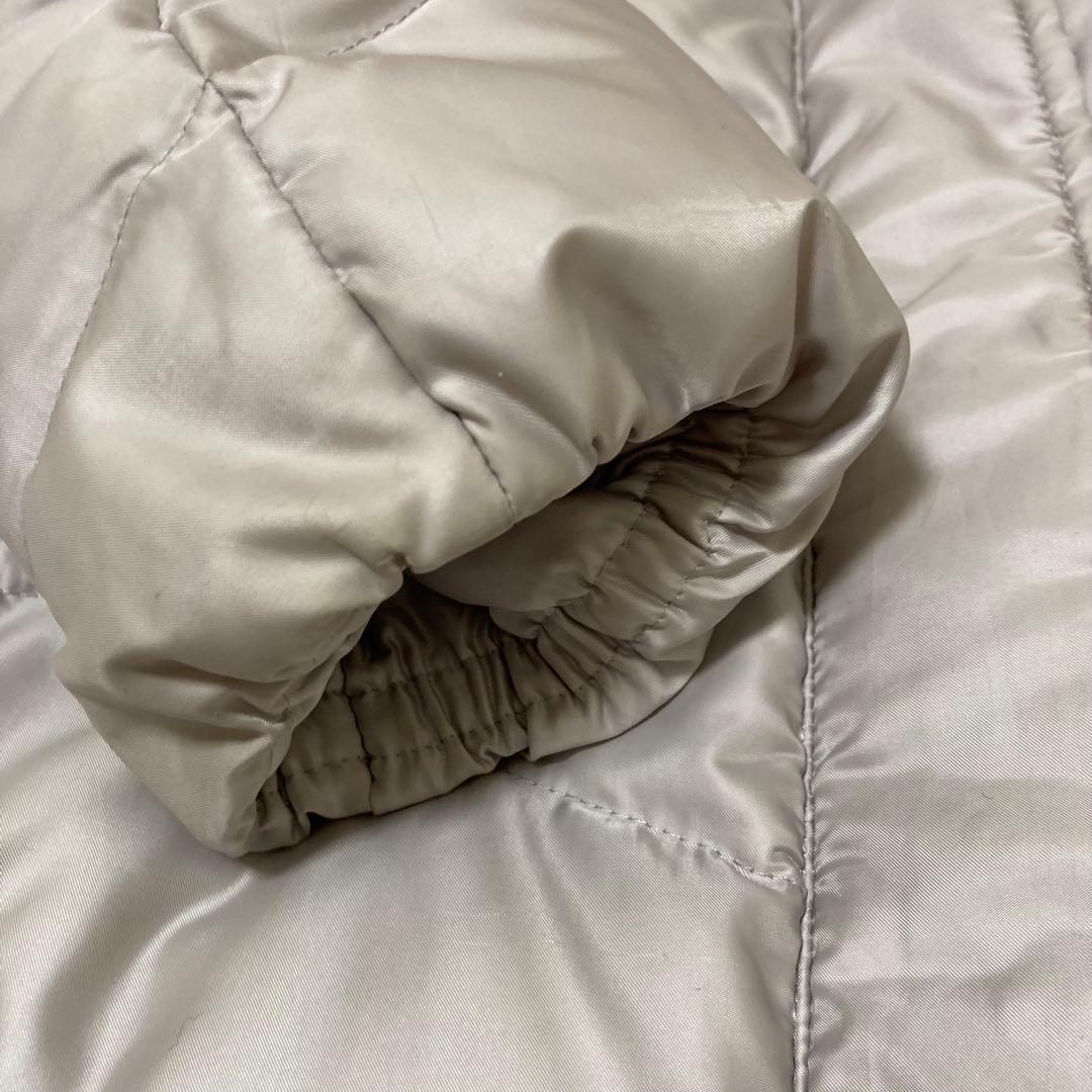 courreges クレージュ　ロゴ入りダウンコート　アウター　シルバー　40