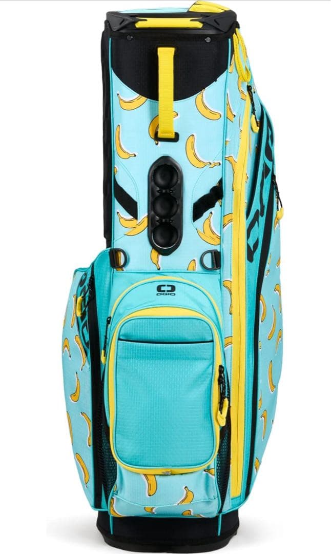 【新品】OGIO スタンド式ゴルフバッグ 水色 バナナ柄