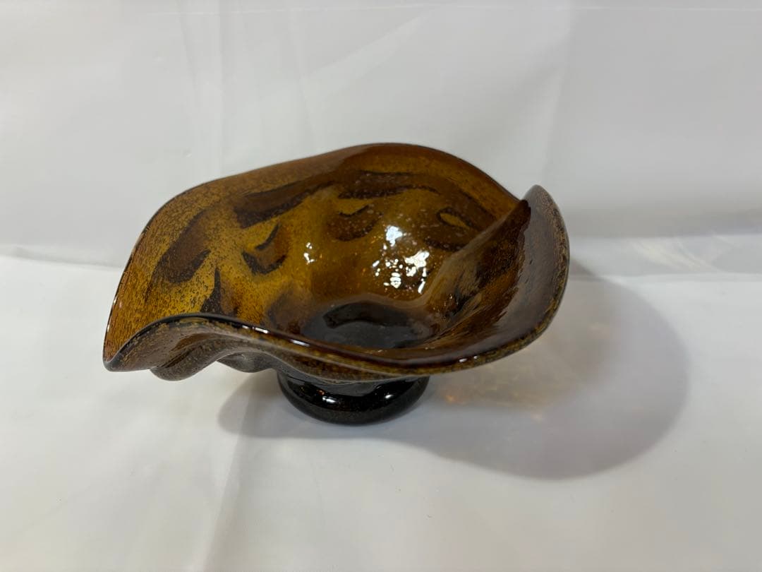 【稲嶺盛吉】琉球ガラス　皿（貝）⑥