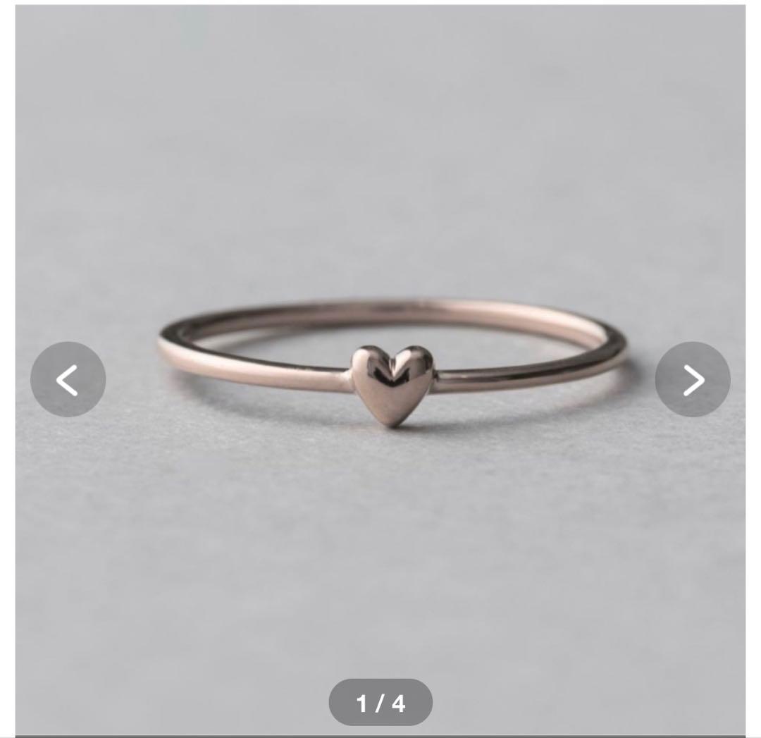 美品K18MPG プチ リング　ピンクゴールド7号