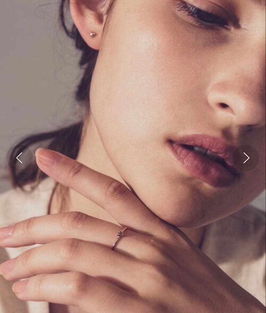 美品K18MPG プチ リング　ピンクゴールド7号