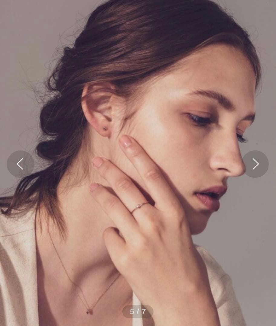 美品K18MPG プチ リング　ピンクゴールド7号