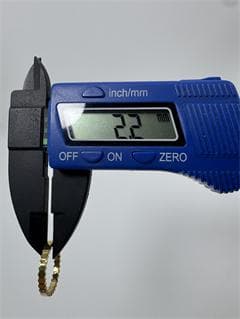 K18ゴールド 波形エッジリング1.26g 9号