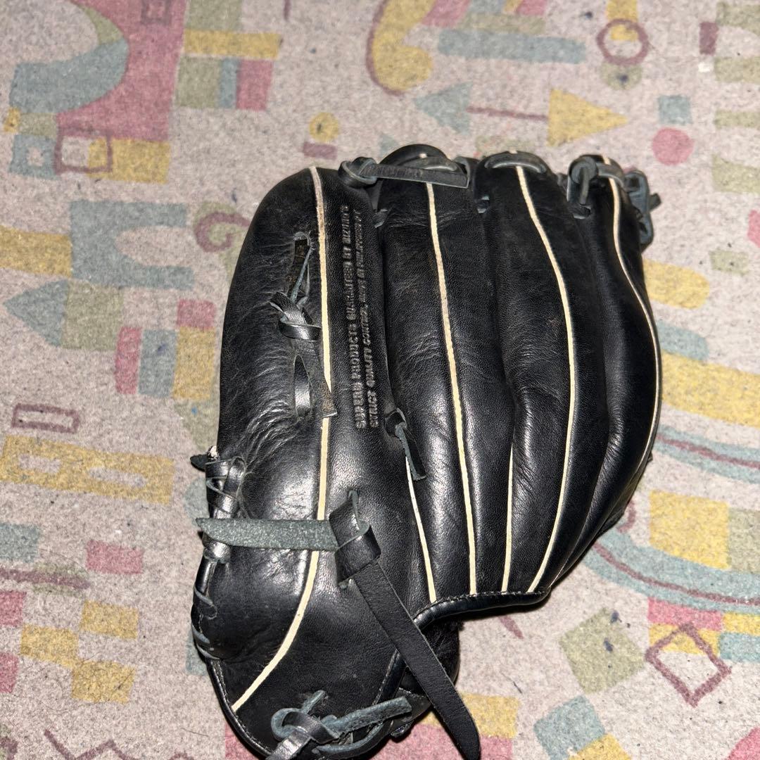 レザーグローブ 軟式 野球用 黒