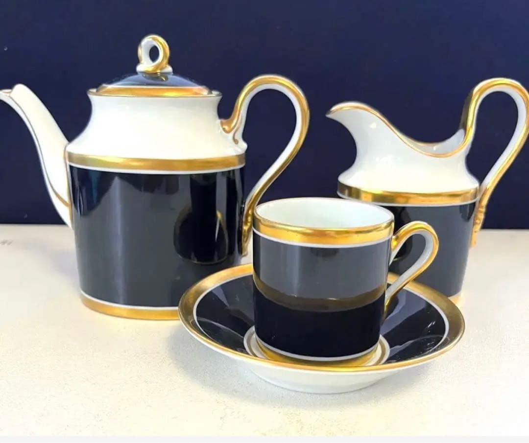 リチャードジノリ インペロオニキス　 インペロブラック ポットセット