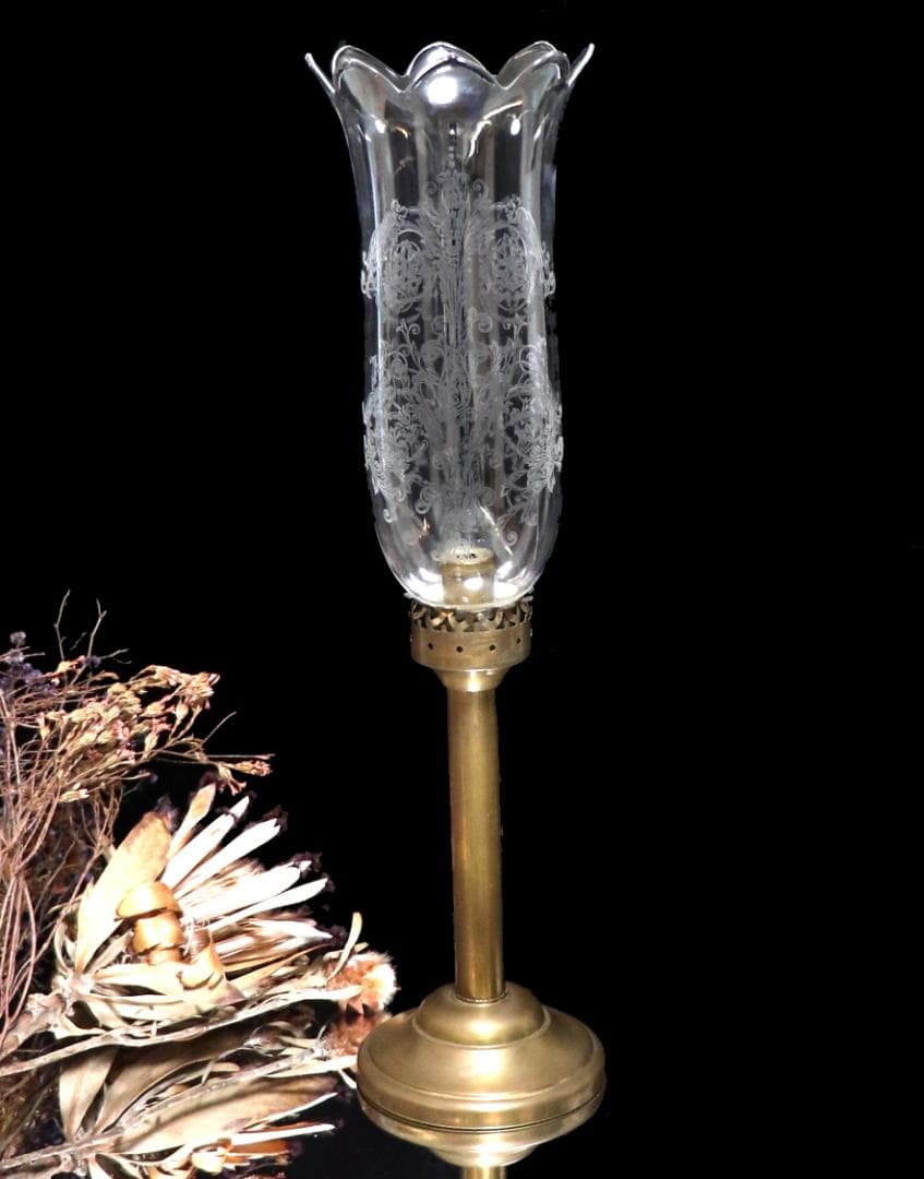 オールド・バカラ 極稀少 大型 キャンドルスタンド 49cm 燭台 蝋燭立て