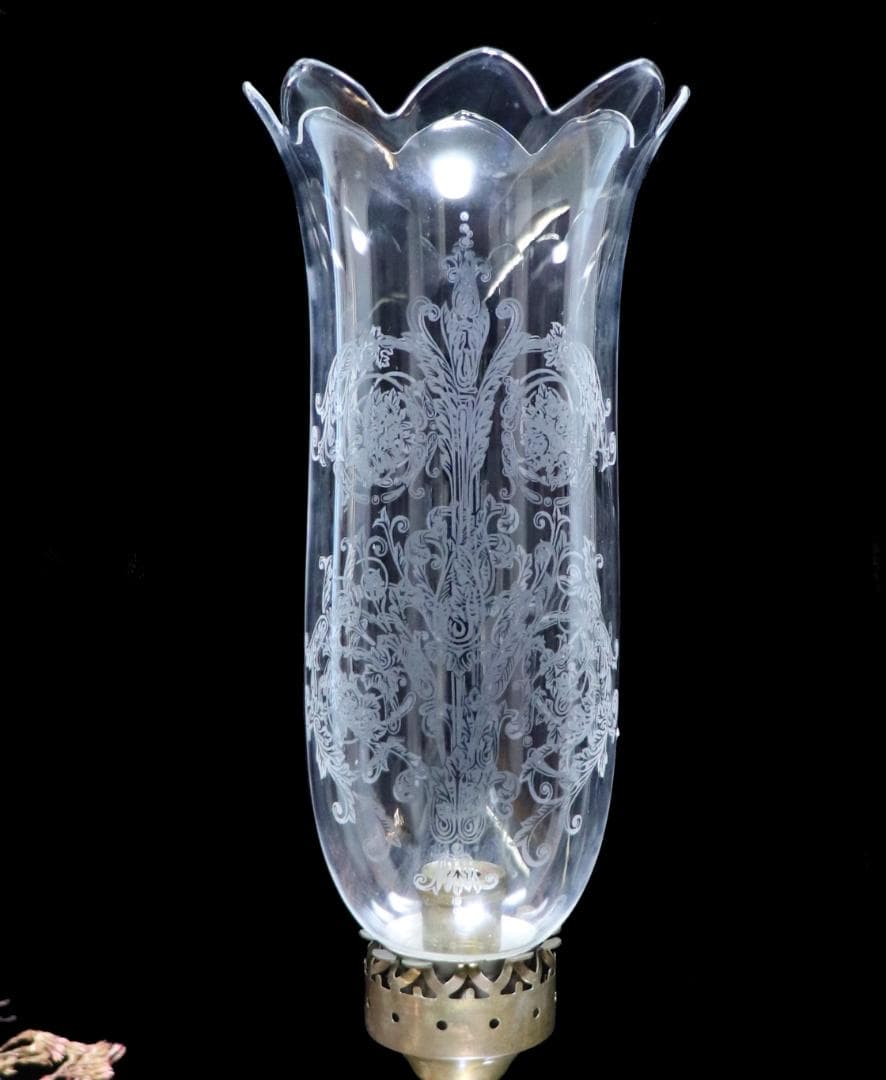 オールド・バカラ 極稀少 大型 キャンドルスタンド 49cm 燭台 蝋燭立て