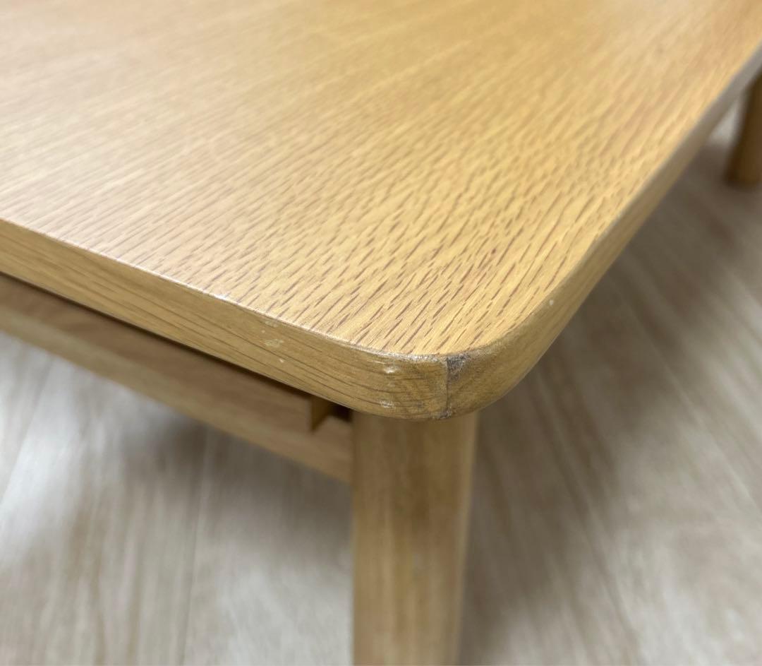 レア【廃番品】MUJI無印良品★ローテーブル センターテーブル★棚板付きオーク材