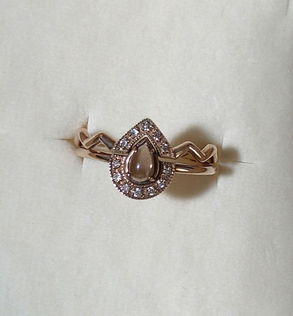 【完売 】ノジェス ダイヤモンド 9号 K5 ゴールド ポケットリング アガット