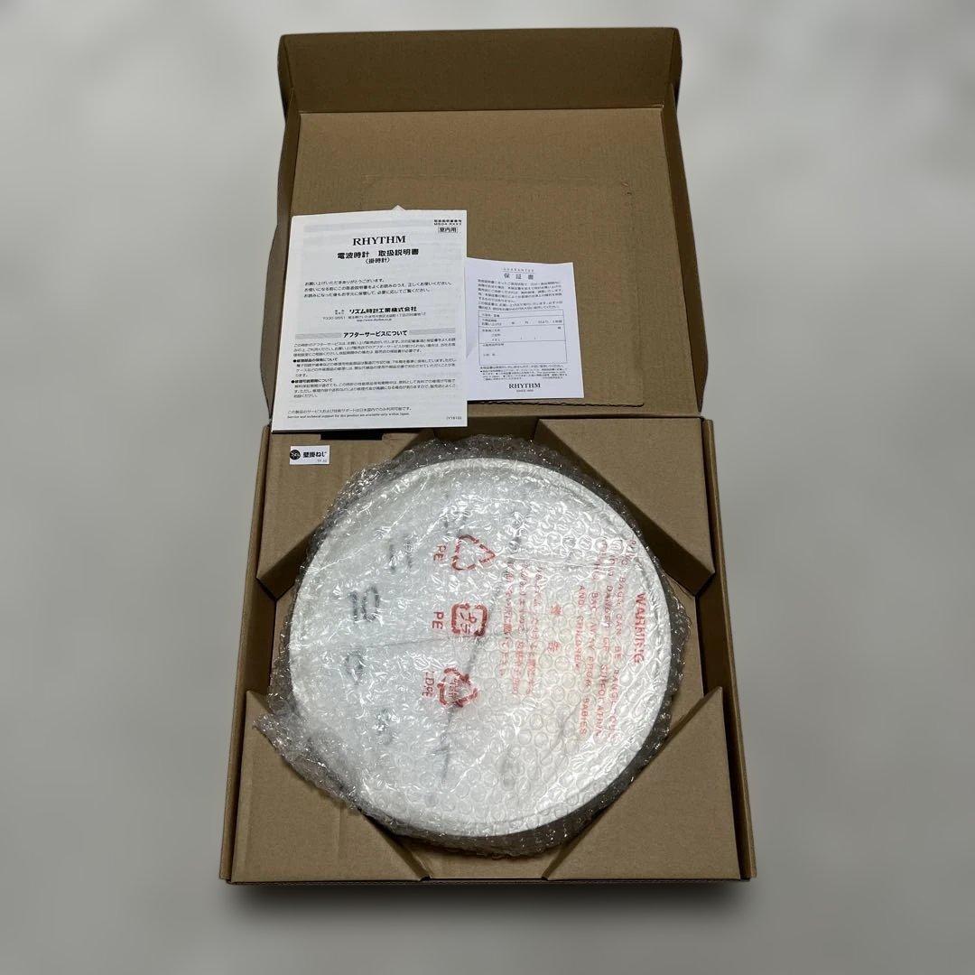 【動作確認済み】RHYTHM 電波時計　スタンダードスタイル142