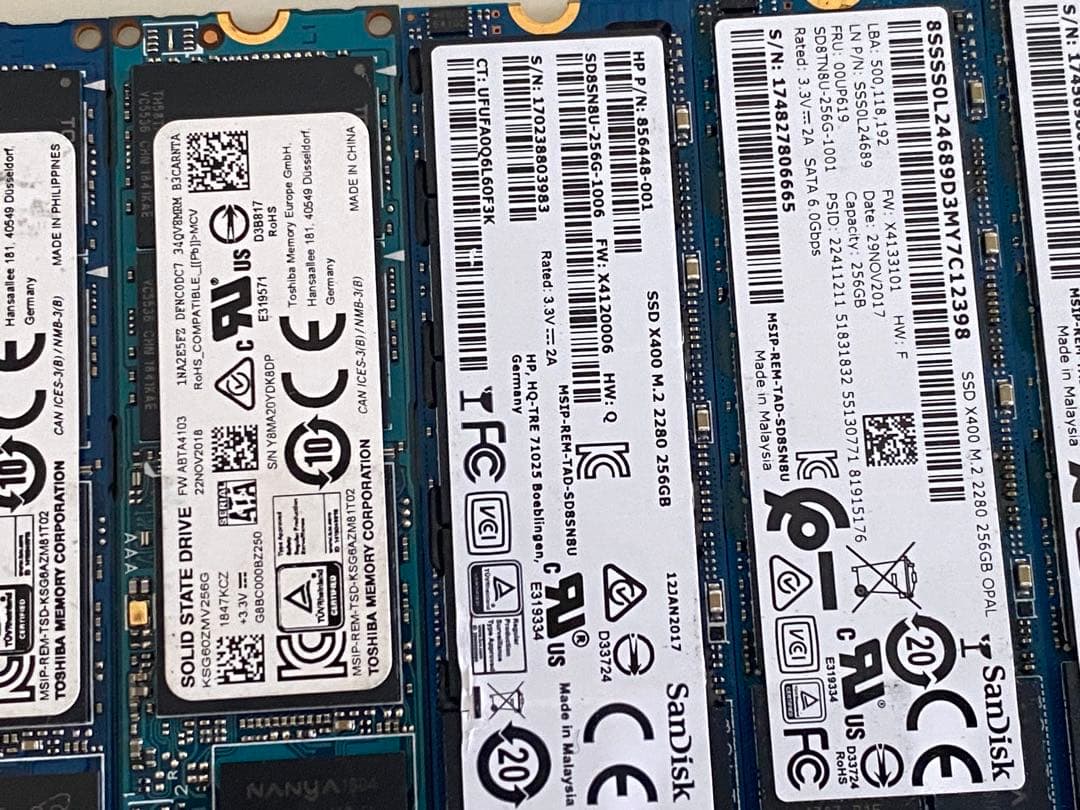 SSD 256GB 6枚セット