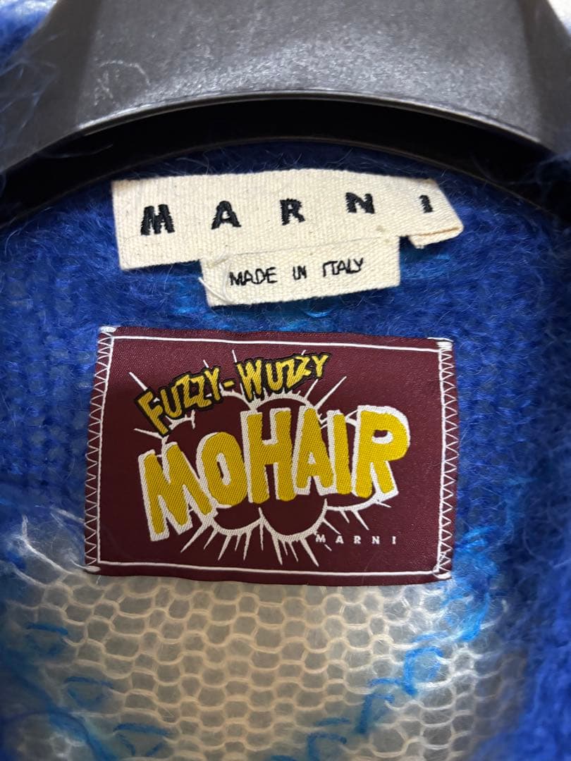 MARNI モヘア カーディガン アーガイル　サイズ44