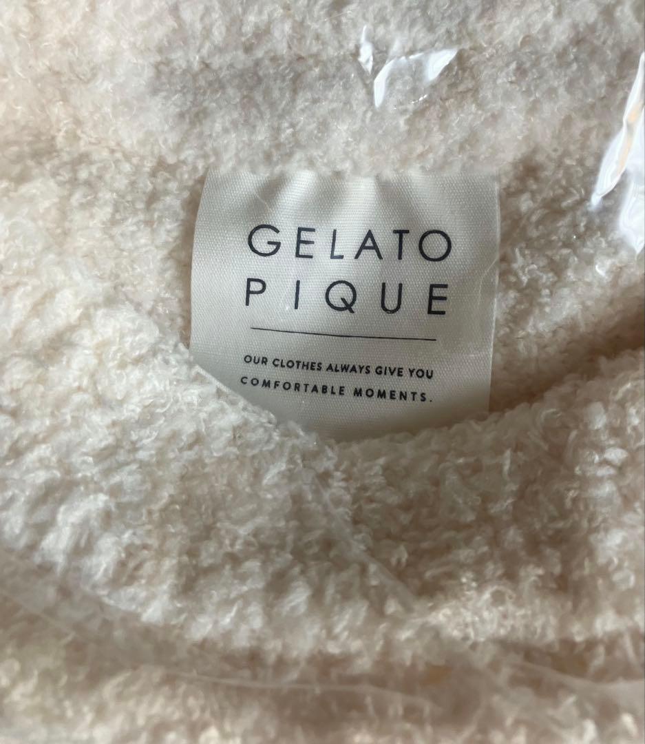 ジェラートピケ ♡ ベビモコ ケーキ柄 ジャガードプルオーバー オフホワイト新品