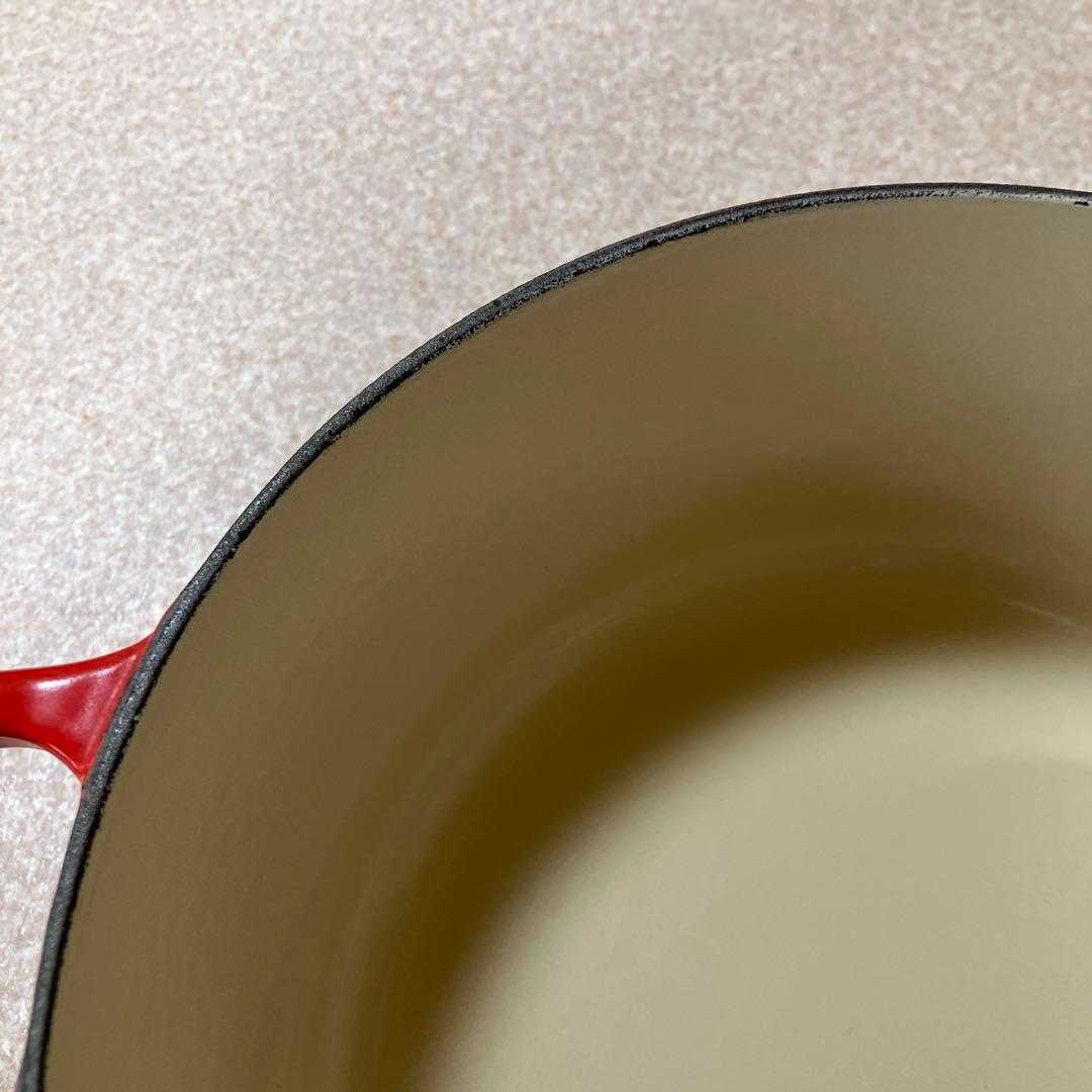 LE CREUSET ルクルーゼ　両手鍋 レッド　24cm