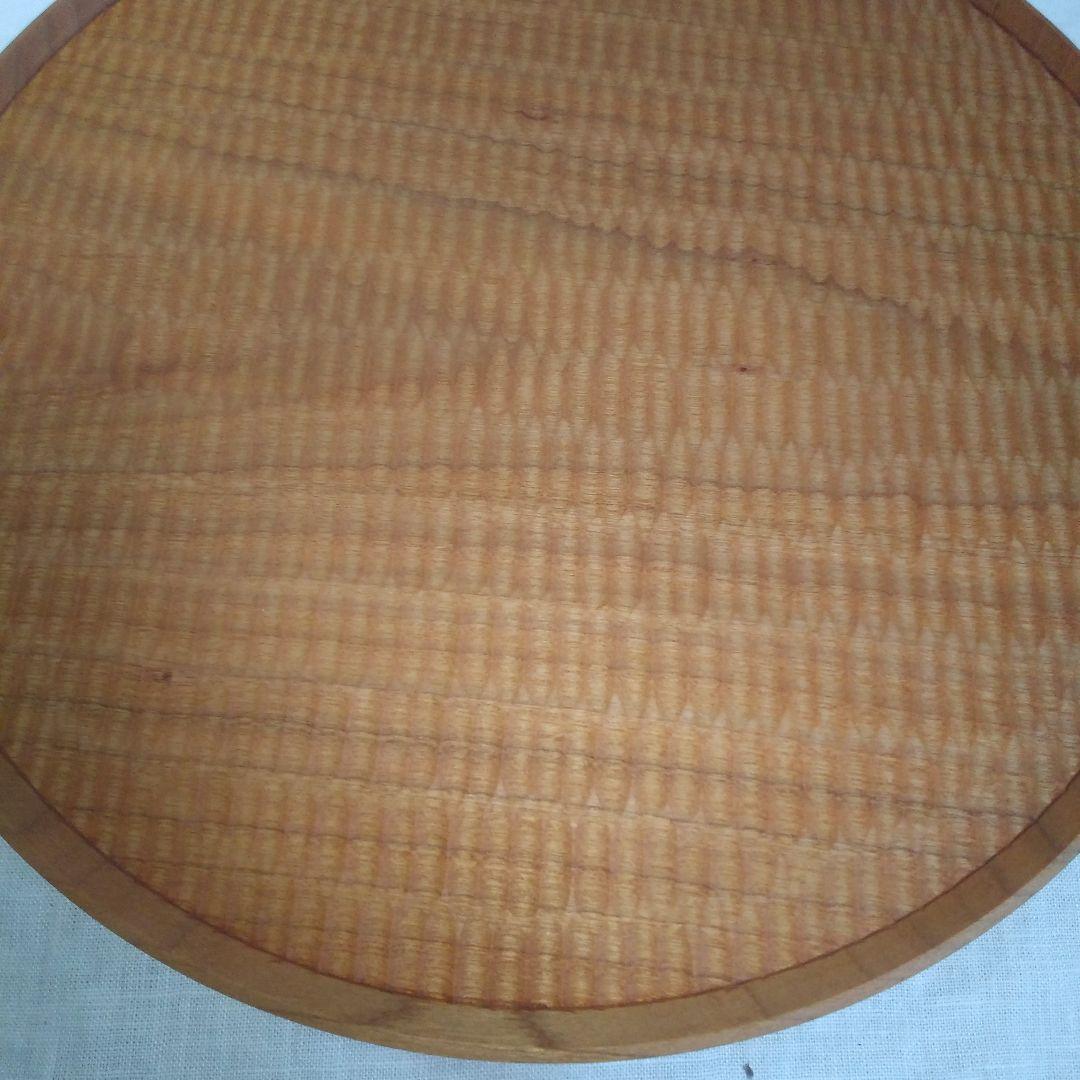 新品未使用✨高塚和則 ひとり膳28cmさくら材木製円形プレート②