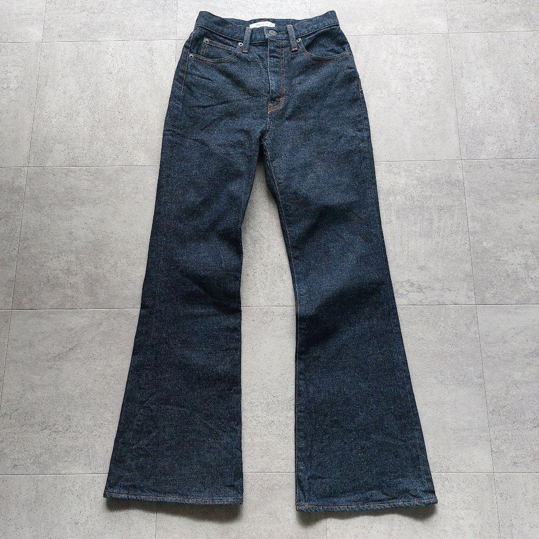 美品 マウジー MOUSSY MVS FLARE 25 フレアデニムパンツ