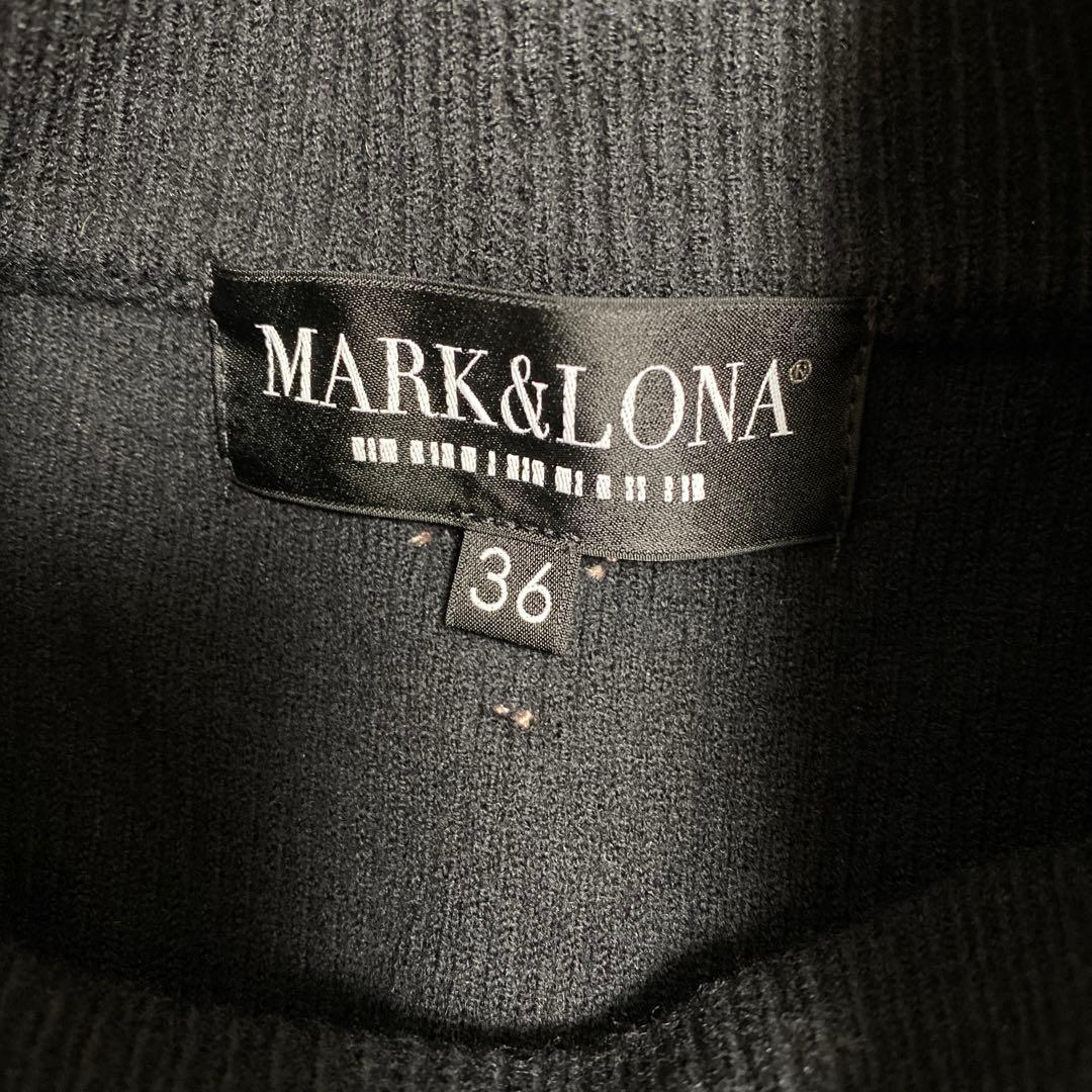 マークアンドロナ CODE ワンピース　モックネックニット　ゴルフウェア