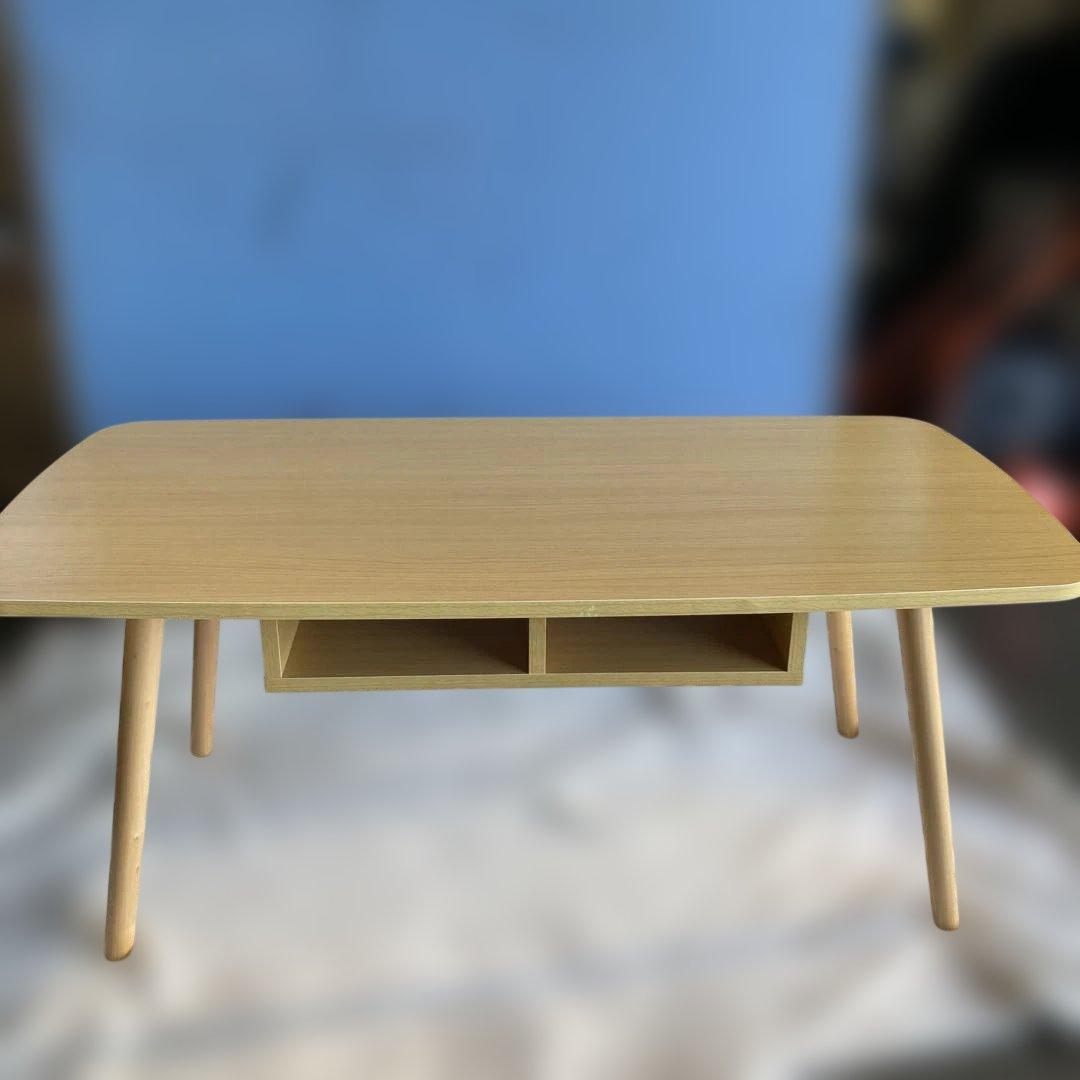 収納付きローテーブル　センターテーブル　幅100cm 奥50cm 高さ42cm