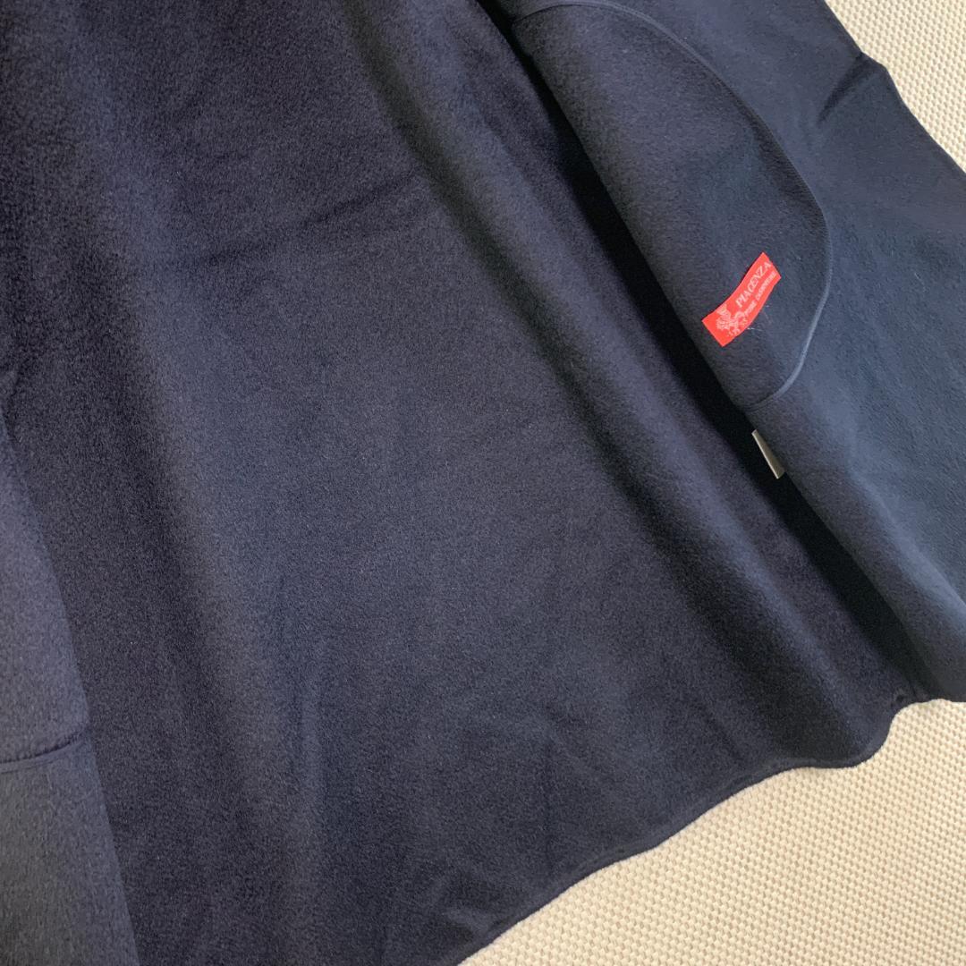 ロングコート カシミヤ PIACENZA 高級 タグ付き 黒 未使用級