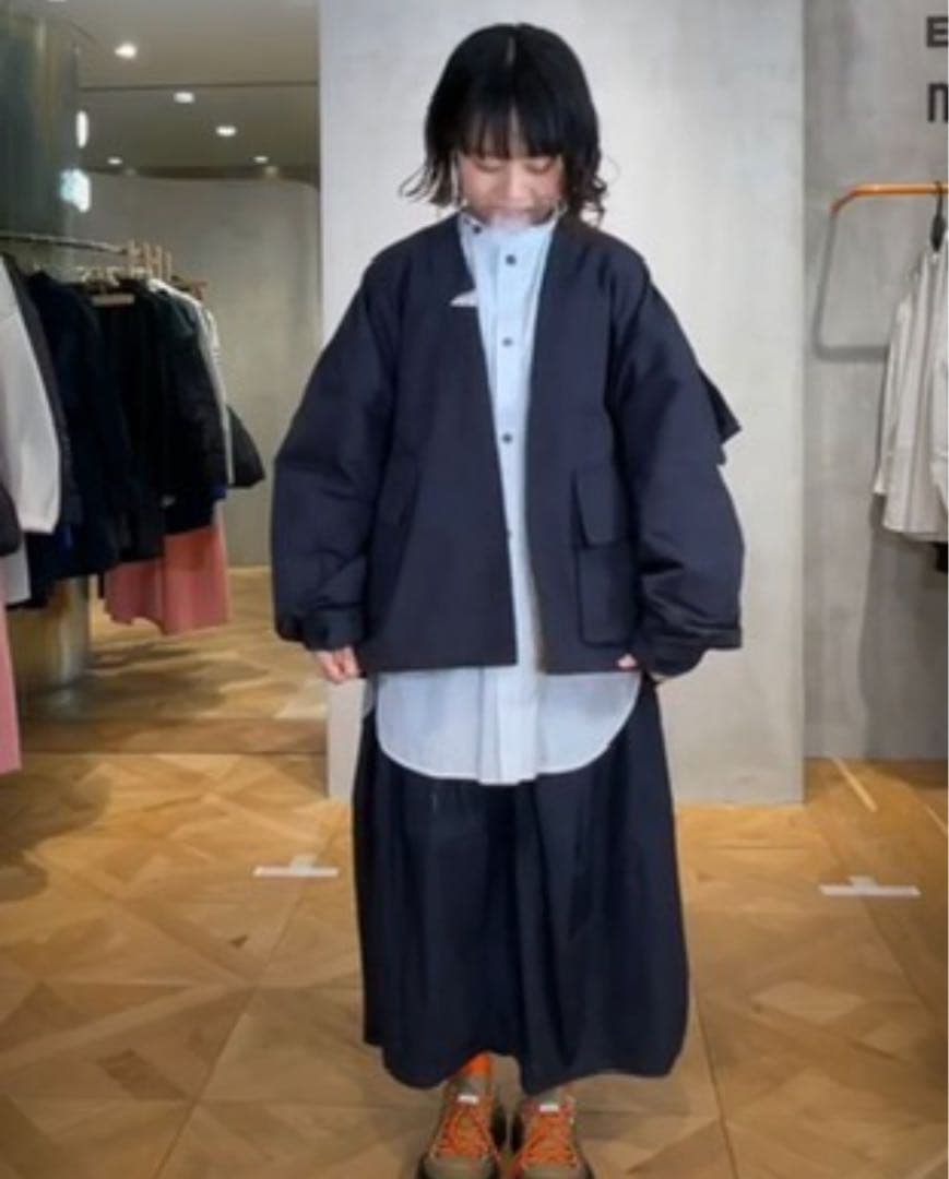 ☆美品☆ナゴンスタンス ミクロッティオックス ノーカラーファティーグジャケット