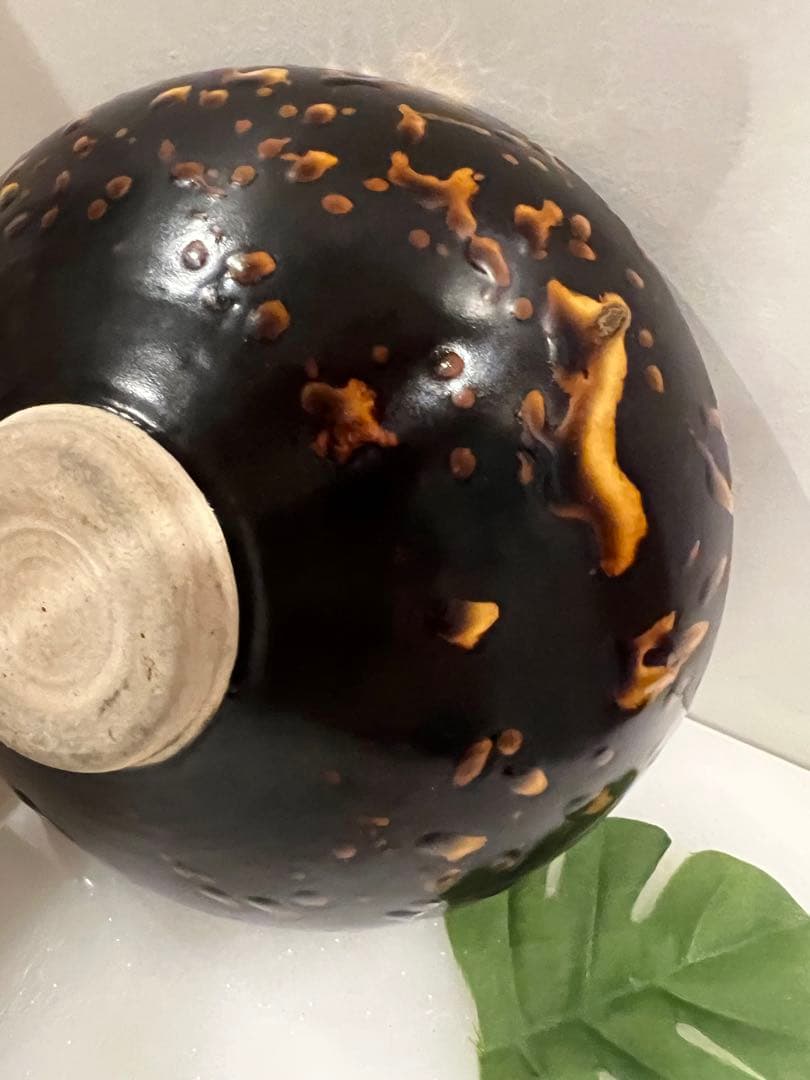 中国宋元明朝 の何窯の碗　中国骨董　古美術　唐物　中国美術品　青磁 ★ 江戸骨董