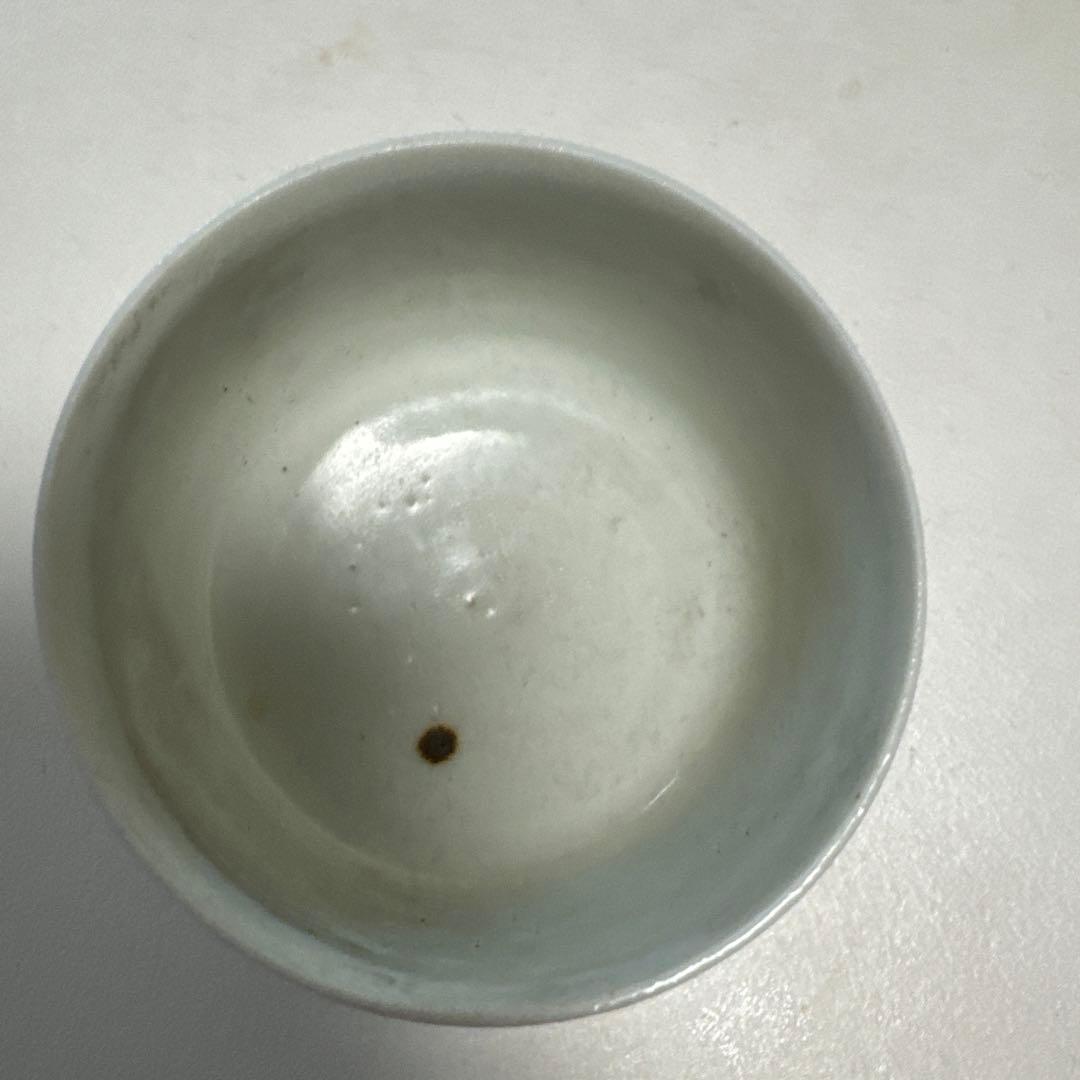 青白磁 白釉 高足杯