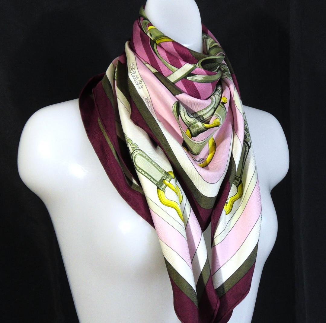 HERMES エルメス　大判スカーフ　カレ90　 D516