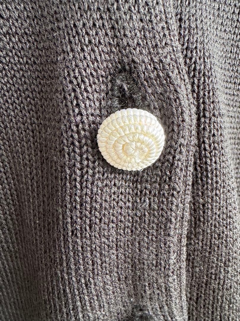 m*e様 FOXEY ブラック 綿100%ニットカーディガン Fサイズ