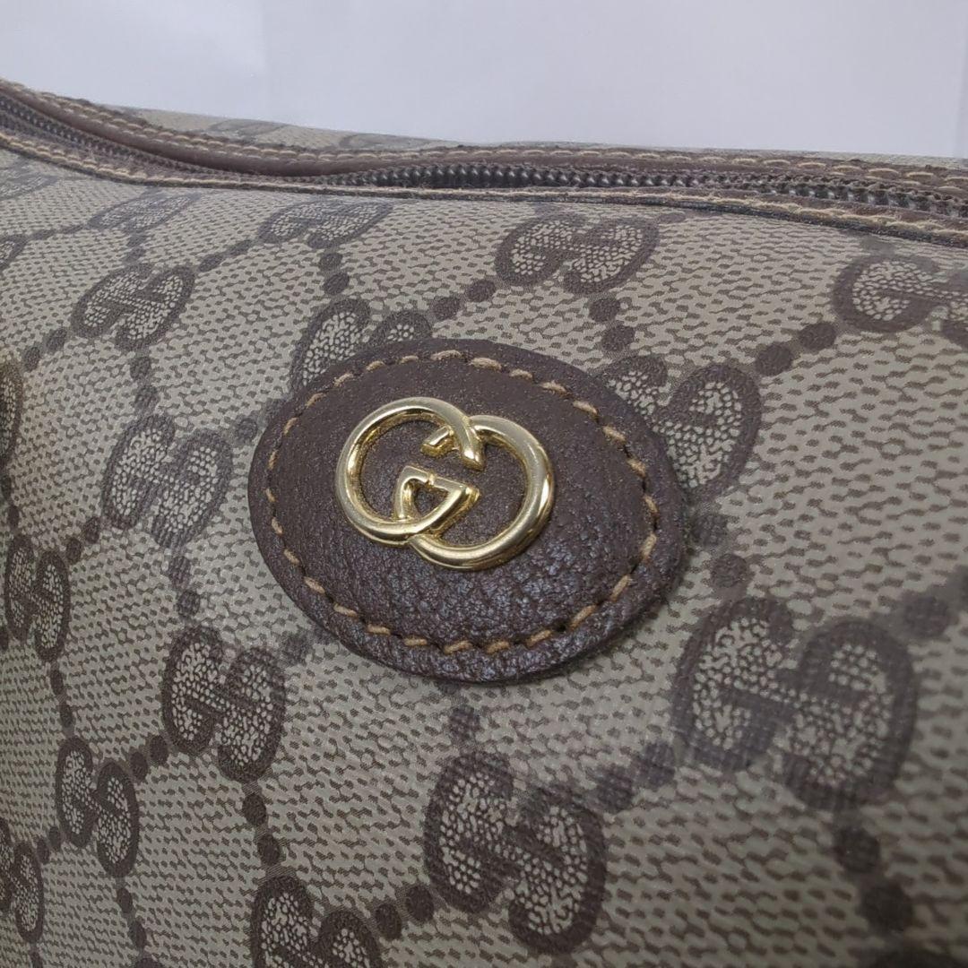 【良品】GUCCI オールド グッチ GG柄 ミニボストン ハンドバッグ