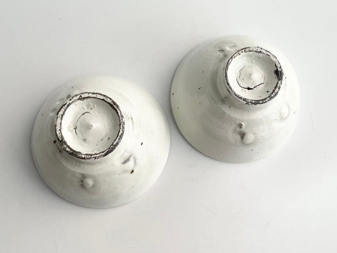 陶芸家　小林東五　粉引　盃　小碗　汲出　番茶器　李朝　粉吹　對州