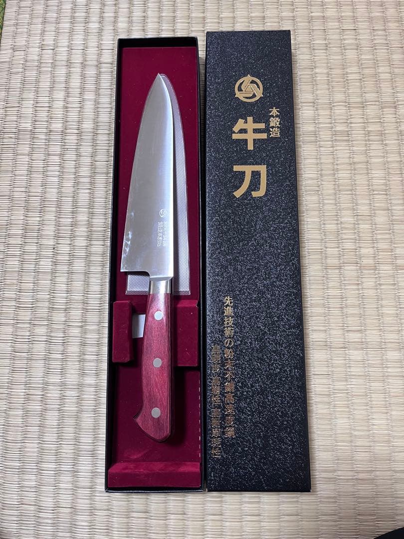 【美品】高村刃物 Takamura R2 牛刀 180mm 口金付
